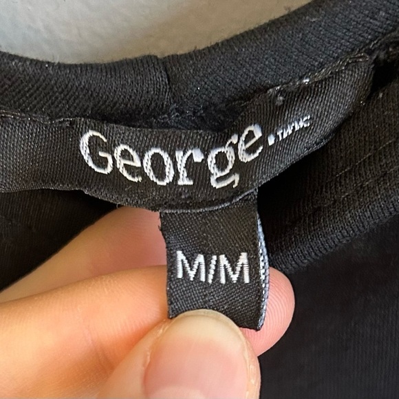 George Fitted Peplum Short Sleeve Bodycon Dress Womens Size M - Picture 4 of 10